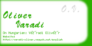 oliver varadi business card